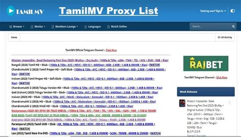 tamilmv proxy 2022|TamilMV Proxy List: Updated Regularly for。